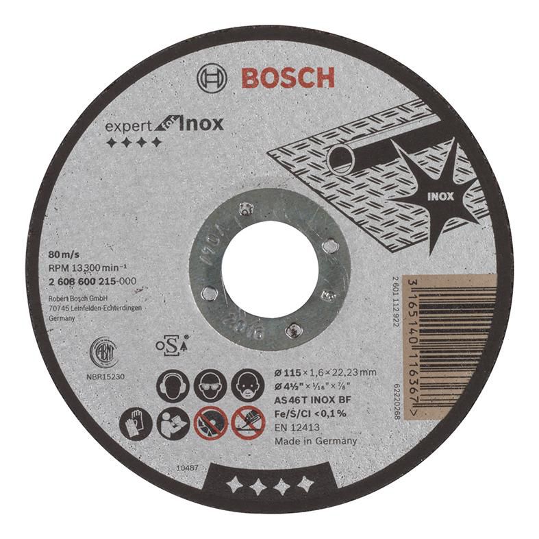 Bosch Disque Tron Onner Moyeu Plat Expert For Inox As T Inox